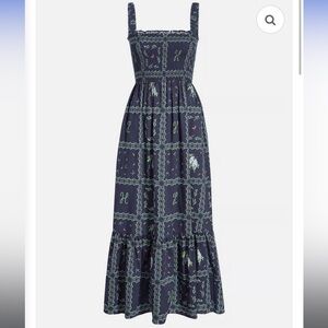 Hill House Anjuli Nap Dress in Navy Floral Patchwork - NWT, Sold out online